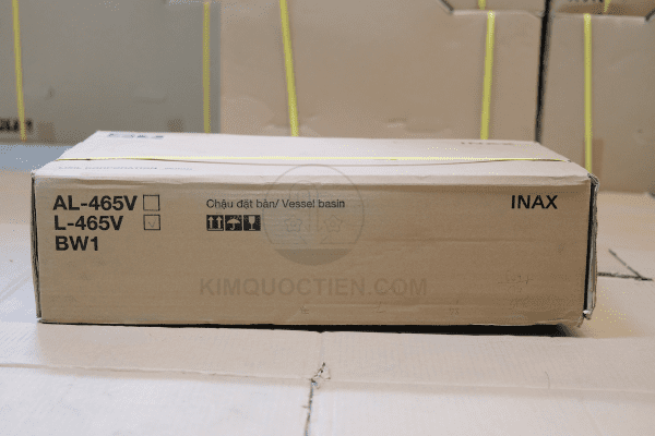 Bên Ngoài Hộp Chậu Rửa Lavabo INAX L-465V Đặt Bàn