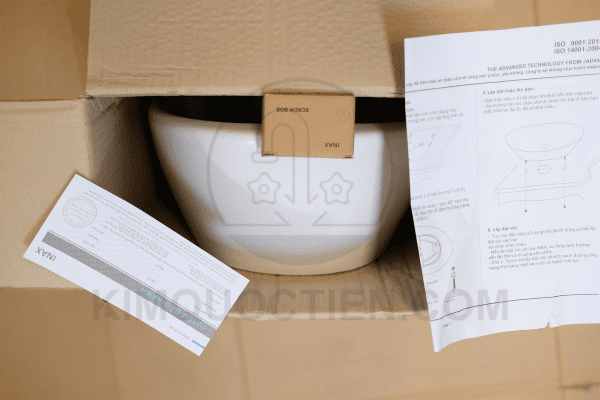 Chậu Rửa Lavabo INAX AL-465V Sau Khi Mở Hộp