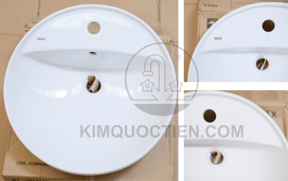 Chậu rửa lavabo INAX AL-294V đặt bàn chụp theo nhiều góc