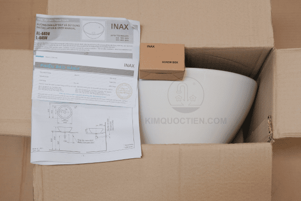 Bên Trong Hộp Sản Phẩm Lavabo INAX AL-445V Có Gì?