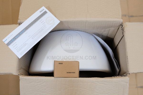 Sản Phẩm Chậu Rửa Lavabo INAX L-465V Đặt Bàn Sau Khi Mở Hộp