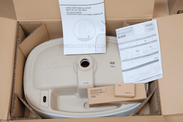 Sản phẩm chậu rửa INAX AL-652V trong hộp