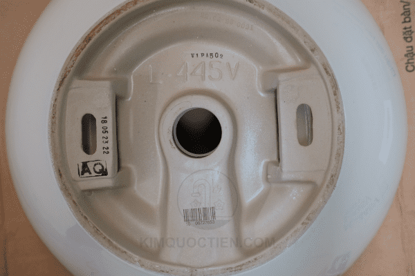 Chi Tiết Mặt Dưới Của Chậu Rửa Lavabo INAX AL-445V Đặt Bàn