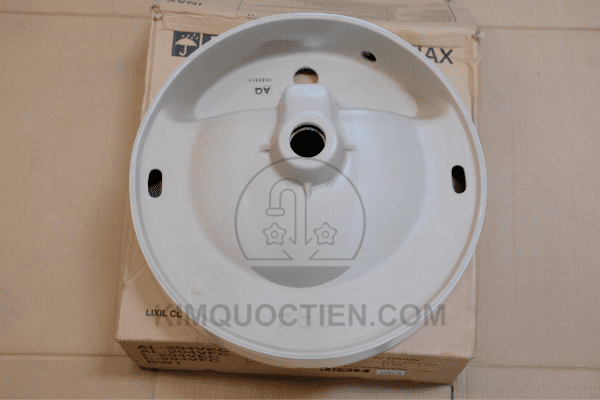 Mặt dưới của chậu rửa lavabo INAX AL-294V đặt bàn 
