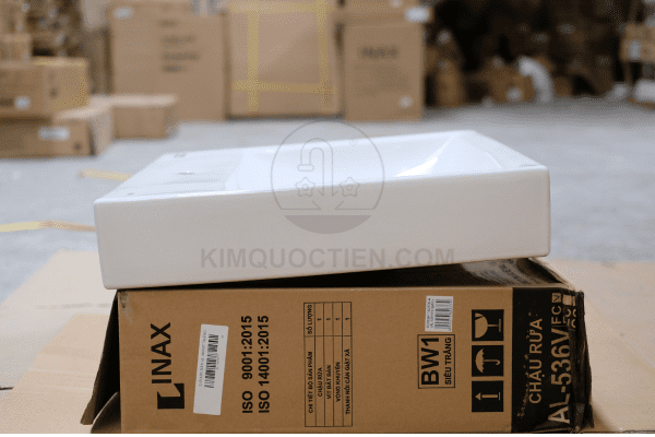 Mặt cạnh chậu Rửa Lavabo INAX AL-536V Đặt Bàn