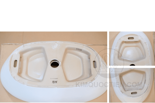 Chi Tiết Mặt Dưới Của Sản Phẩm Chậu Rửa LAVABO INAX AL-465V