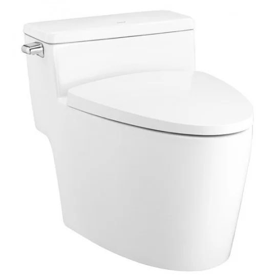 Bồn Cầu COTTO C105257 1 Khối Nắp Êm Xả Gạt