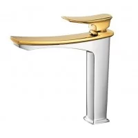 Vòi Lavabo COTTO CT2252A#CG Thân Cao Nóng Lạnh Màu Vàng