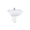 Chậu Rửa Mặt Lavabo TOTO LHT236CS#W Treo Tường Chân Ngắn