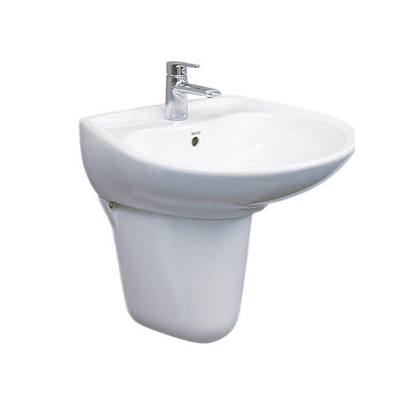 Chậu Rửa Mặt Lavabo TOTO LHT300CR#W Treo Tường Chân Ngắn