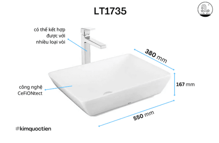 Chậu lavabo TOTO LT1735