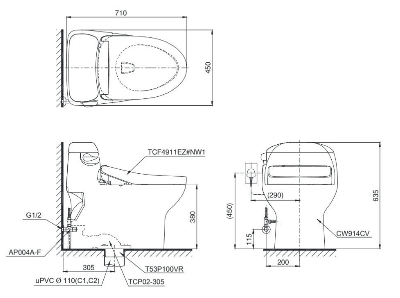 ToTo MS914CW12