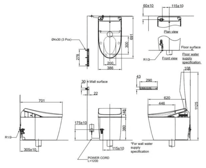 Bồn cầu thông minh TOTO CS989VT/TCF9768WZ