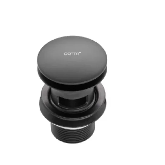 Trụ Xả Nhấn Lavabo COTTO CT677#BL(HM) Có Lỗ Xả Tràn Màu Đen