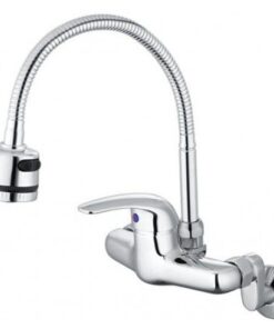 Vòi Bếp CAESAR K526C Nóng Lạnh Ống Mềm 2 Chế Độ Gắn Tường