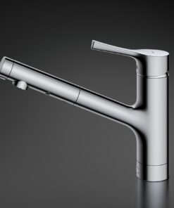 Vòi Bếp TOTO TKS05305JA Gật Gù Nóng Lạnh Dây Rút 2 Chế Độ