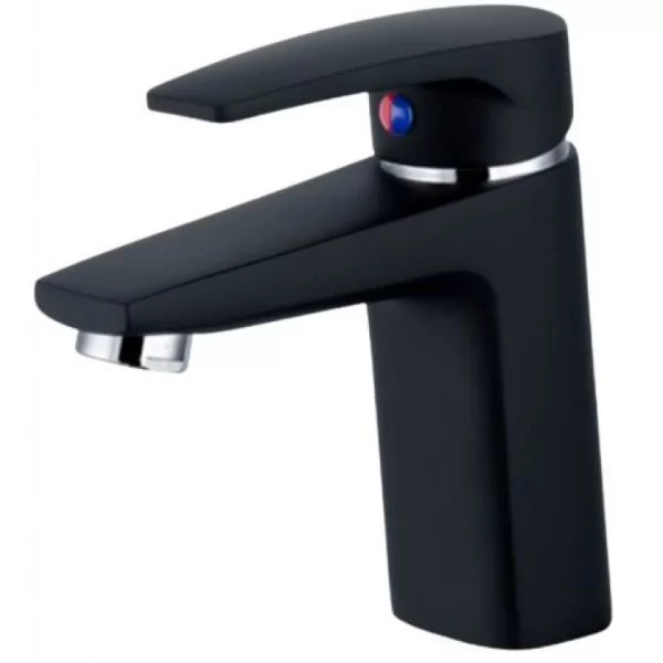 Vòi Lavabo CAESAR B382CU Nóng Lạnh Xả Nhấn Màu Đen