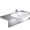 Chậu Rửa Lavabo COTTO C0240 Julia Bán Âm Bàn Kháng Khuẩn