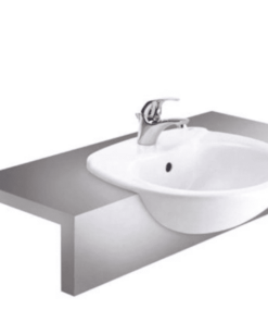 Chậu Rửa Lavabo COTTO C0240 Julia Bán Âm Bàn Kháng Khuẩn