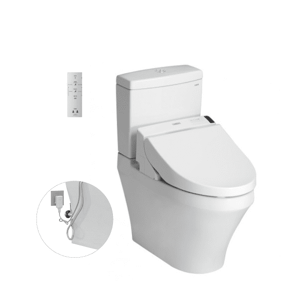 Bồn Cầu Điện Tử TOTO CS945DNW6#XW Kèm Nắp Rửa Điện Tử WASHLET Dòng C5 - TCF6531Z (220V)