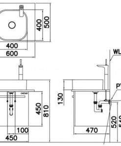 Lavabo CAESAR LF5256 Đặt Bàn