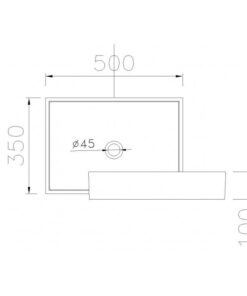 Lavabo CAESAR LF5254 Đặt Bàn