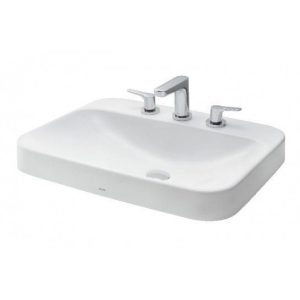 Chậu Rửa Mặt TOTO LT5616#XW Đặt Bàn 3 Lỗ
