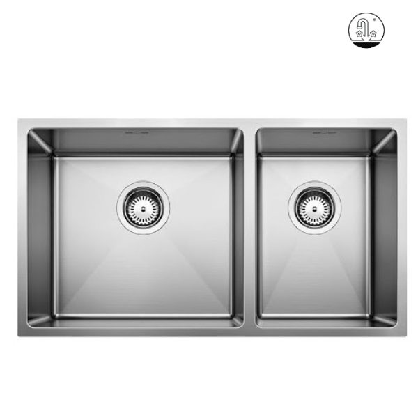 Chậu rửa chén Blanco QUATRUS R15 435/285-IU 570.27.179 làm từ thép không rỉ, thiết kế hai bồn tiện lợi với kích thước lớn và nhỏ, mang lại sự chắc chắn và tiện dụng cho căn bếp.