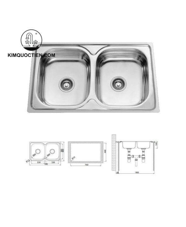 Chậu Rửa Chén HAFELE HS-S7848 567.23.010 thiết kế nổi bật với phong cách cổ điển