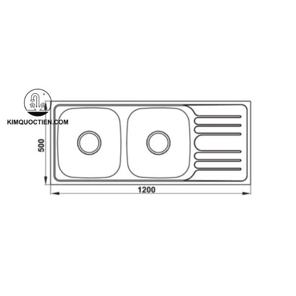Chậu Rửa Chén HAFELE HS-SD12050 567.20.513 chính hãng, độ bền tốt