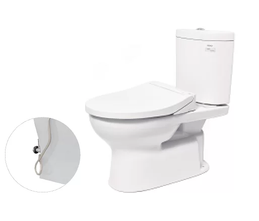 Bồn Cầu TOTO CS325DRE2#W 2 Khối Nắp Rửa Cơ TCW07S