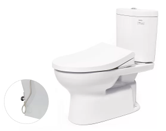 Bồn Cầu TOTO CS325DRE4#W 2 Khối Nắp Rửa Cơ TCW1211A