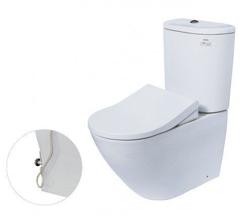 Bồn Cầu TOTO CS761PDE5#XW 2 Khối Nắp Rửa Cơ TCW09S
