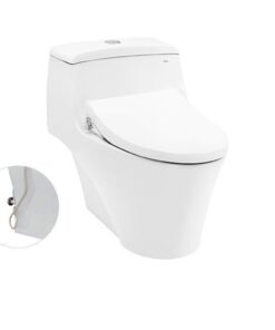 Bồn Cầu TOTO CW823RAE4#W/T53P100VR 1 Khối Nắp Rửa Cơ TCW1211A