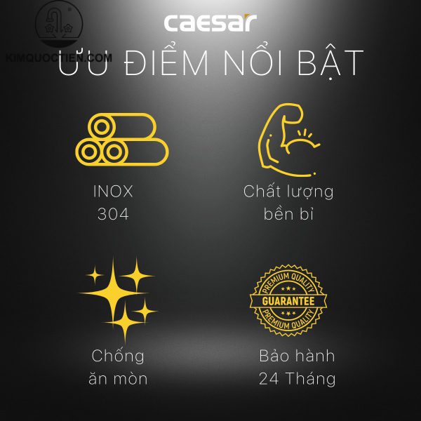 Dây cấp nước bằng xi Caesar BF422
