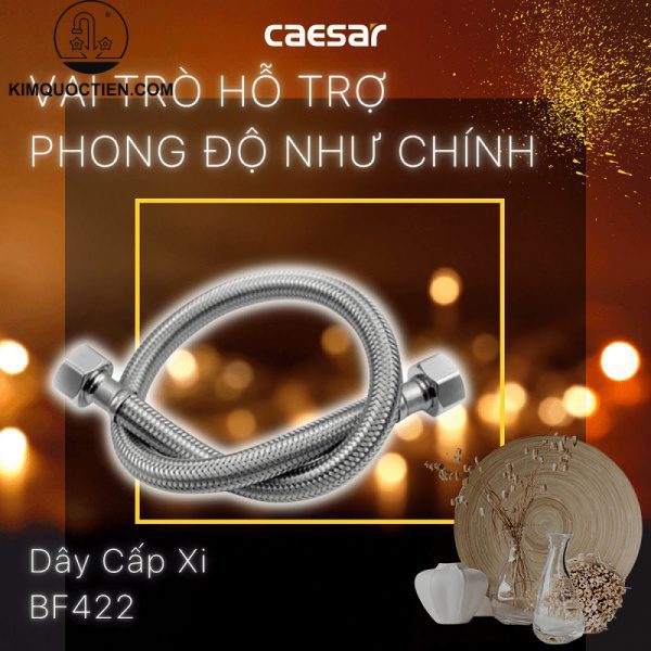 Dây cấp nước bằng xi Caesar BF422