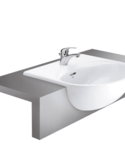 Chậu Rửa Lavabo COTTO C021 Helen Bán Âm Bàn