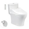 Bồn Cầu Điện Tử TOTO MS889DRW14#XW Kèm Nắp Rửa Điện Tử WASHLET Dòng C5 - TCF24410AAA (220V)