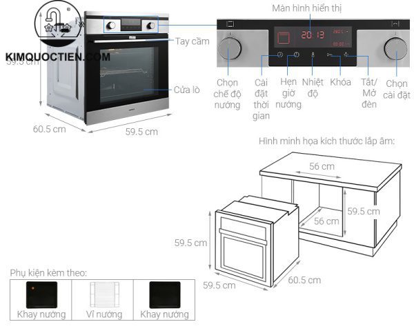 Lò nướng Hafele HO-KT60J 
