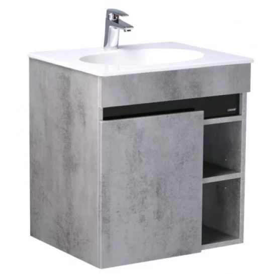 "Bộ Tủ Cabinet CAESAR LF5024/EH05024ASV Kèm Lavabo Màu Xám "