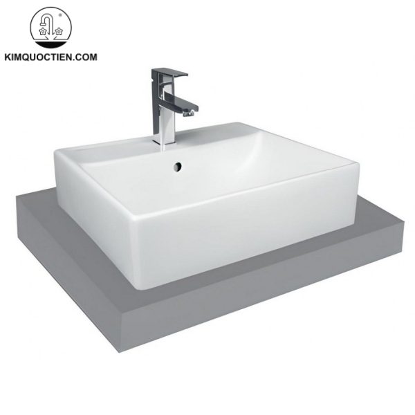 Lavabo VIGLACERA V42M đặt bà sở hữu công nghệ men sứ Nano Nung độc quyền của Viglacera