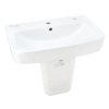 Lavabo VIGLACERA V39 Treo Tường Kèm Chân Ngắn