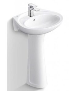 Lavabo VIGLACERA VTL2/VI1T (BS401/BS501) Treo Tường Kèm Chân Dài