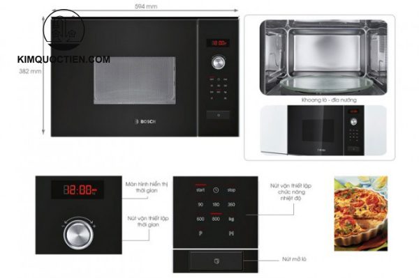 Lò vi sóng âm tủ Bosch BFL523MS0B Serie 4 