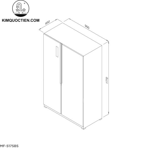 Tủ lạnh Malloca MF-517SBS 