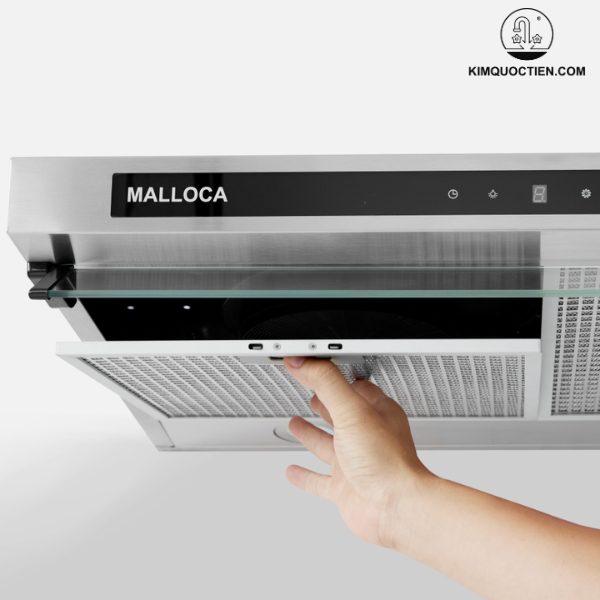 Lưới lọc được làm bằng nhôm kết hợp với inox cao cấp có khả năng giữ lại dầu mỡ và bụi bẩn, đảm bảo độ bền thiết bị