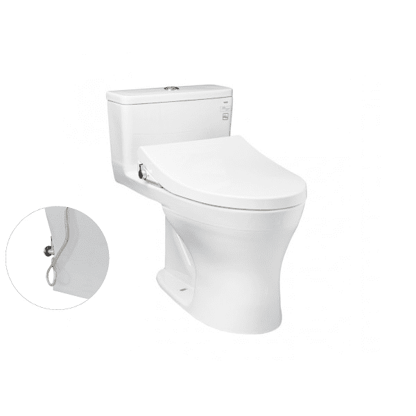 Bồn Cầu TOTO MS855DE4#XW 1 Khối Nắp Rửa Cơ TCW1211A