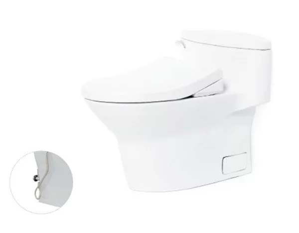 Bồn Cầu TOTO MS904E4#XW 1 Khối Nắp Rửa Cơ TCW1211A