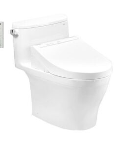 Bồn Cầu Điện Tử TOTO MS887CRW15#XW Kèm Nắp Rửa Điện Tử WASHLET Dòng C5 - TCF24460AAA (220V)