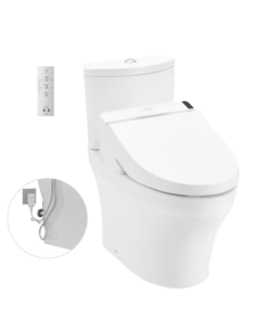 Bồn Cầu Điện Tử TOTO CS838DW6#XW Kèm Nắp Rửa Điện Tử WASHLET Dòng C5 - TCF6531Z (220V)